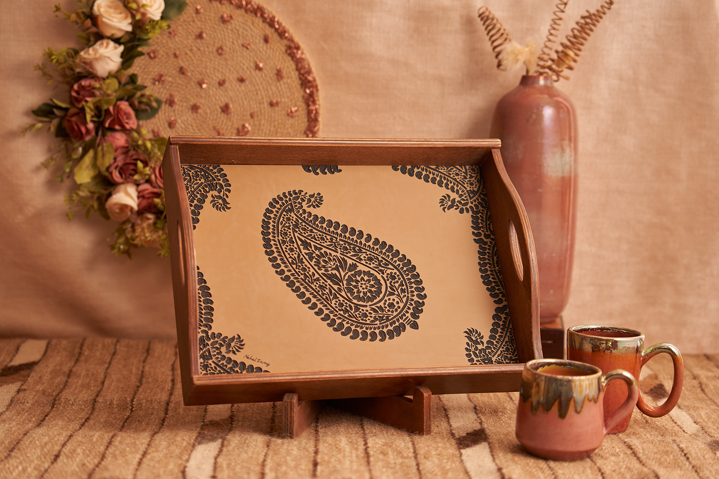 The Vintage Damask Tray
