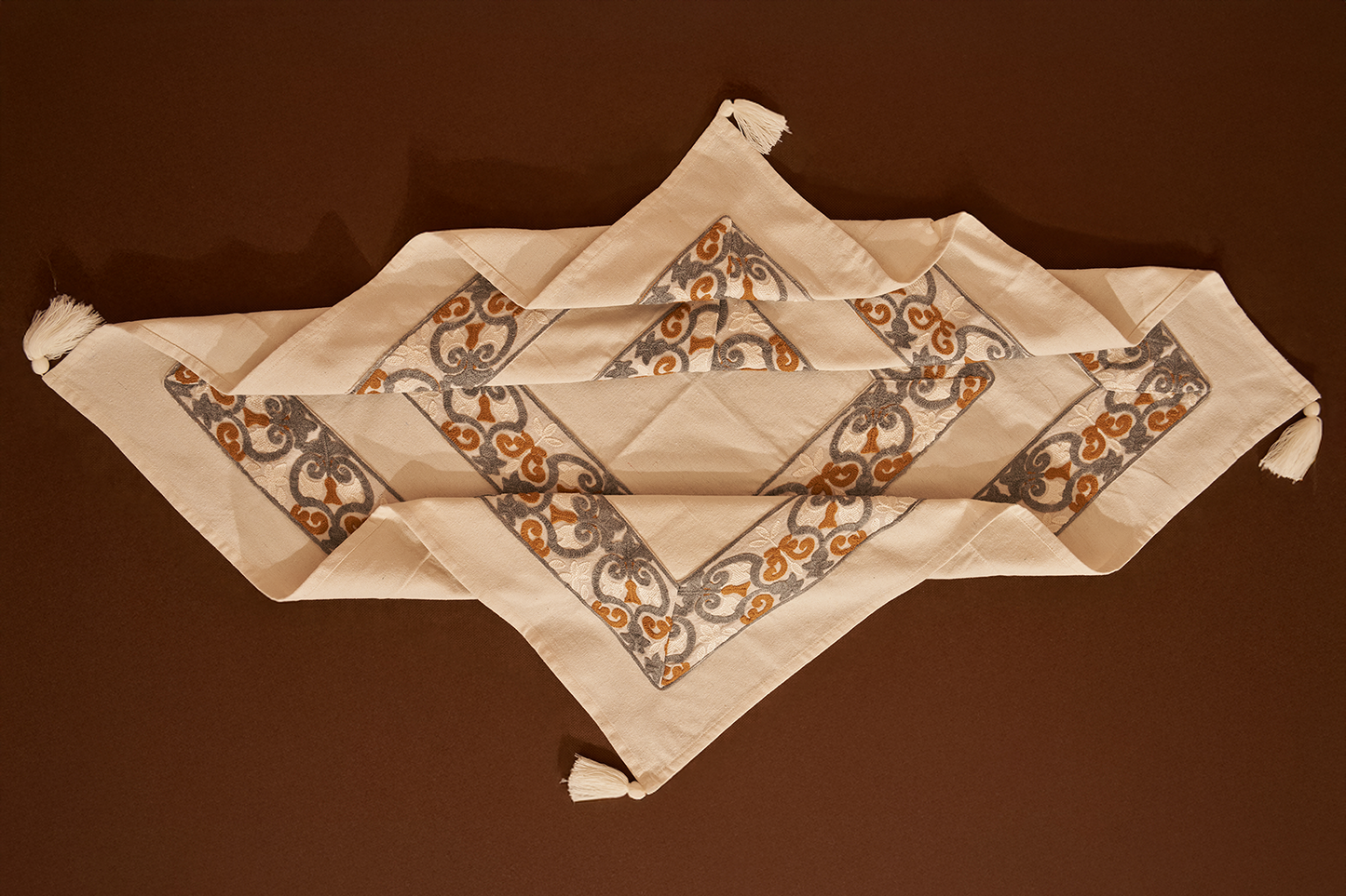 Handcrafted Floral Runner