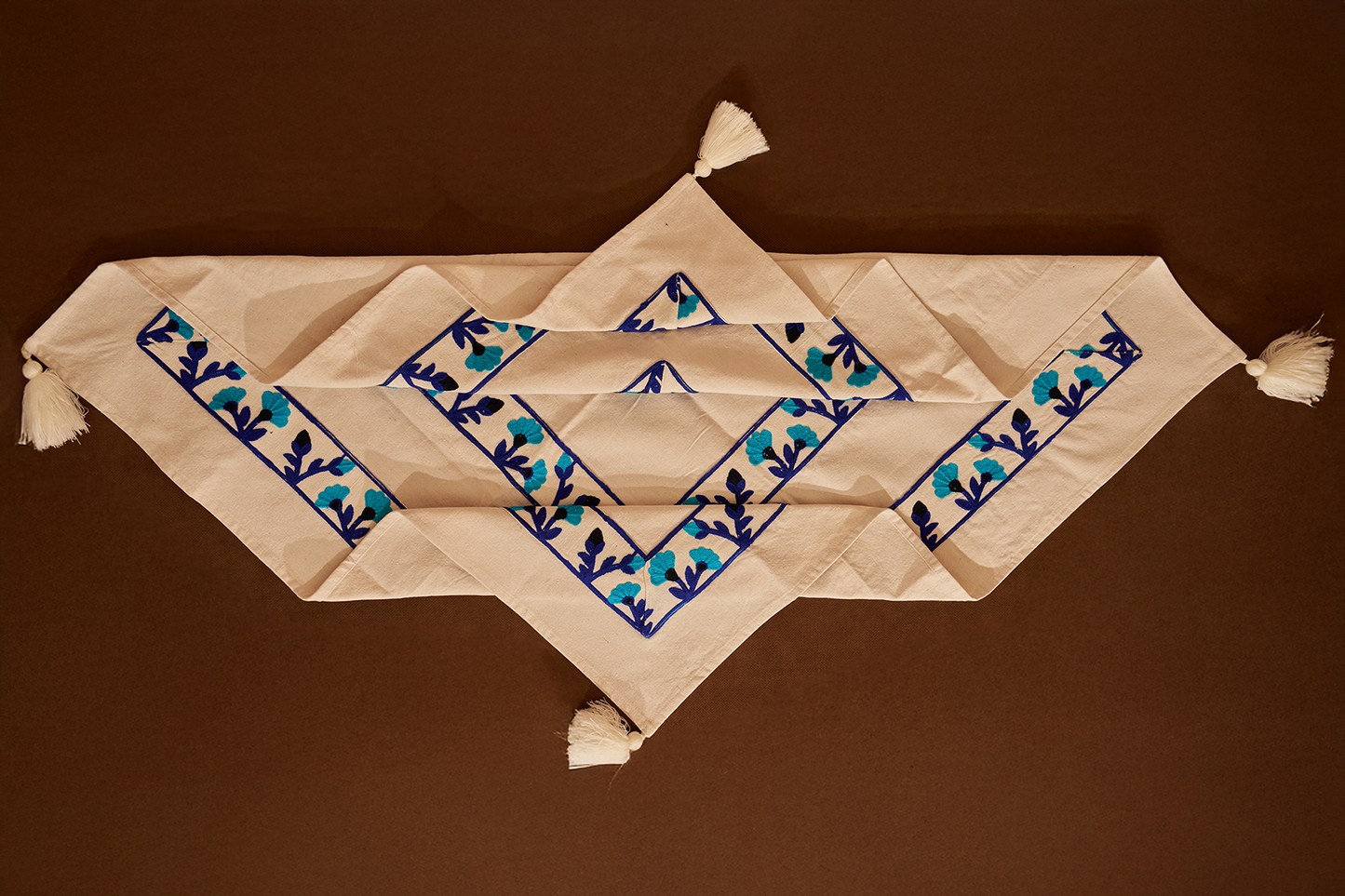 Handcrafted Floral Runner