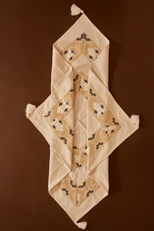 Handcrafted Floral Runner