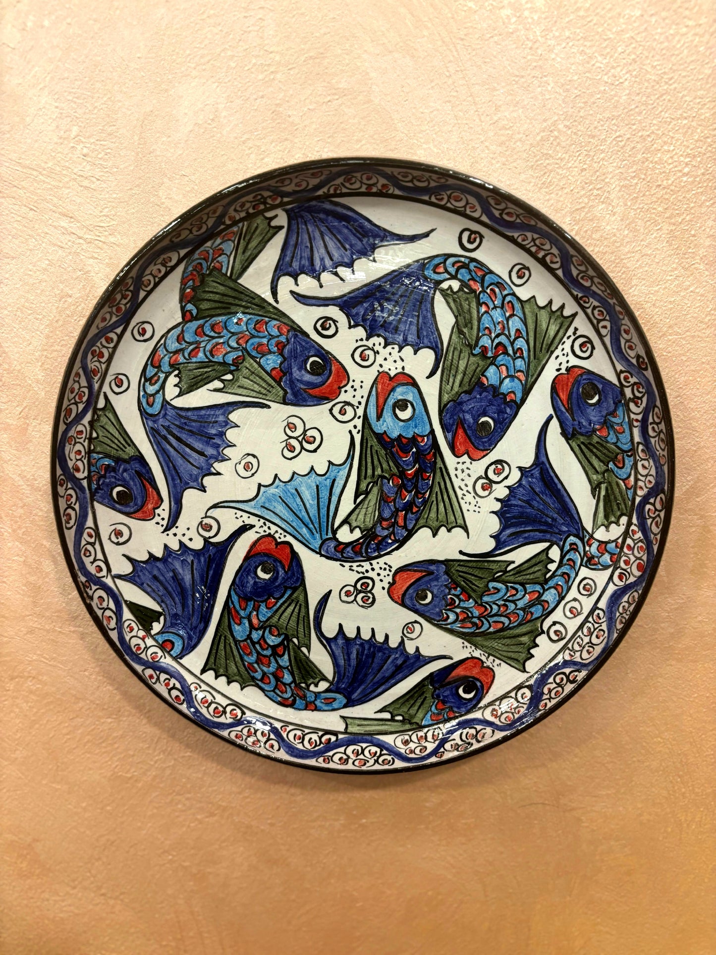 Blue Artistic Wall Plate