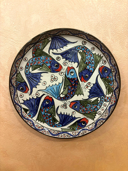 Blue Artistic Wall Plate